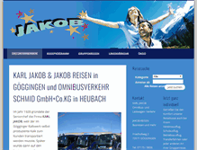 Tablet Screenshot of jakob-reisen.de